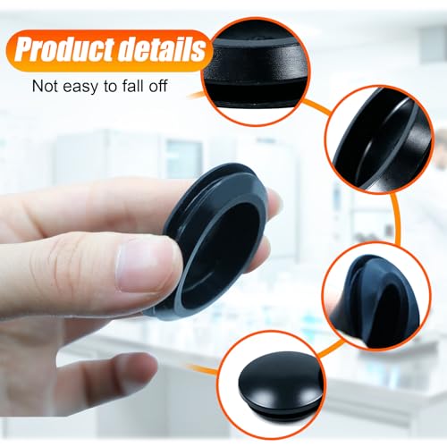 6PCS 1-1/4 Inch (32mm) Silicone Rubber Hole Plugs Waterproof Sealing Caps