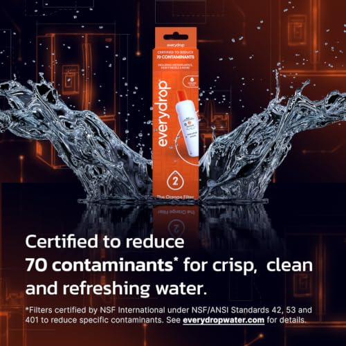 EveryDrop Whirlpool Ice & Water Refrigerator Filter 2 - Orange, EDR2RXD1