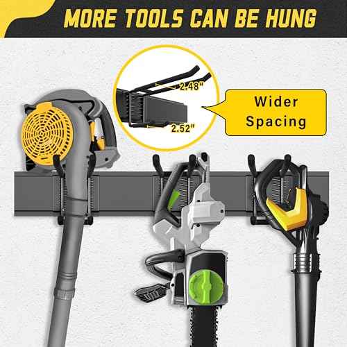 Garage Wall Organizer,15Pack Carries 675 lbs,Garden Tool Organizer 48in With Large Storage Space,Easy Assembly, Sturdy Design,for Efficient Tool Storage Garage Organization