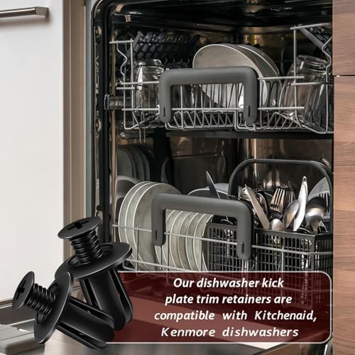 Dishwasher Kick Plate Clips 20Pcs Mounting Retainers compatible with Kenmore WPW10503548 W10331789