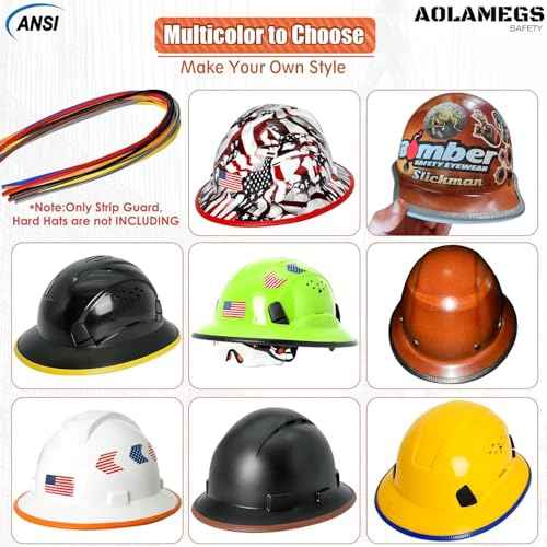 Full Brim Hard Hat Guard, Hard Hat Accessories, Strengthen Helmet Protection, 1PCS Length 36.6in, Black (Hard Hat Not Including£©