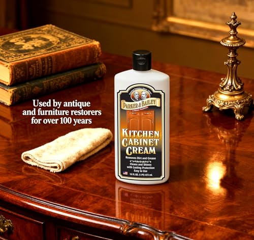 Parker & Bailey Kitchen Cabinet Cream Wood Cleaner & Grease Remover 1pk – Safe & Non-Toxic