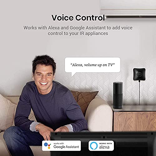 BroadLink RM4 Pro IR & RF Universal Remote - Wi-Fi Hub for TV, AC, STB, Alexa & Google