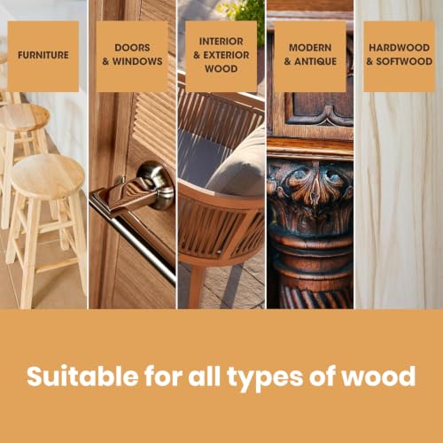 Furniture Clinic 250ml Water-Based Dark Oak Wood Stain - Fast Drying