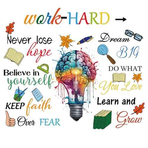 Vinyl Woll Quotes Stickers Inspirational Quotes Office Decals Positive Word Wall Decals Spiritual Sayings Wall Lettering Wall Stickers for for Bedroom Living Room Office Bathroom