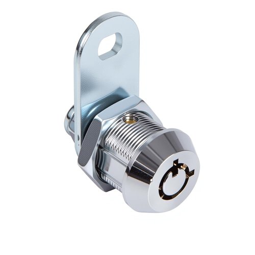 Toolbox Lock Replacement Tubular Cam Lock 90 Degree, Hook Cam, Cabinet Locks with Keys for RV Storage Drawer File Mailbox, Keyed Alike, Zinc Alloy (5/8 Inch, 1 Pack)