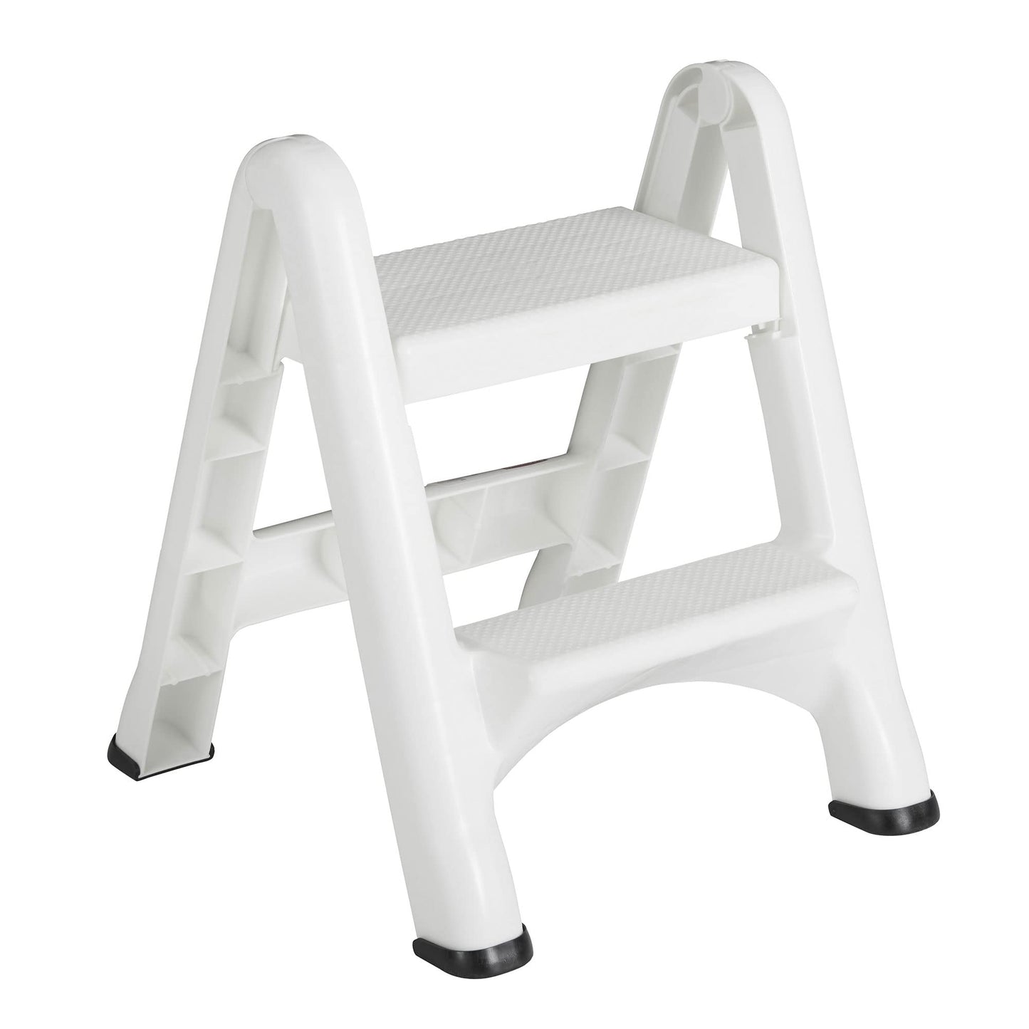 Rubbermaid EZ Step Folding Stool, 2-Step, White