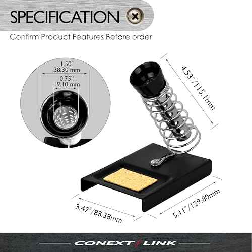 Conext Link 1pc Soldering Iron Stand Spring Holder Support Station Solder Gun Sponge Metal £¨87075£©