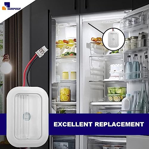 Refrigerator LED Light Module Assembly 2PCS for Whirlpool Maytag W11126053 W10695459