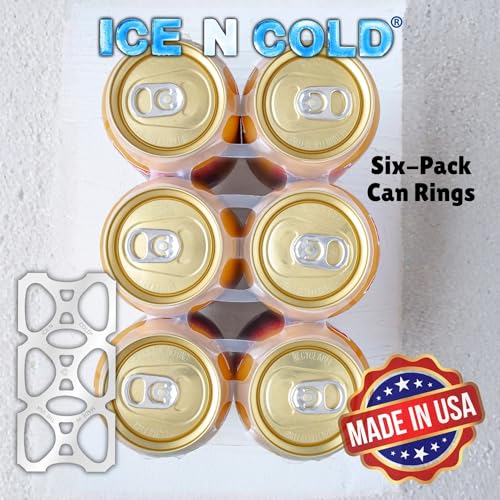 6-Pack Rings (1000ct Roll) Universal Fit for 12oz Beer/Soda Cans | Ice N Cold