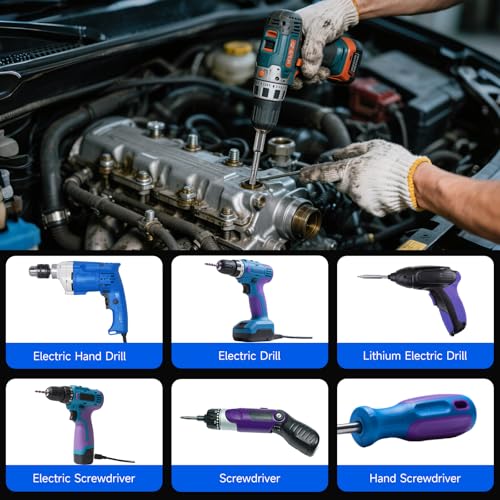 5 Point Security Torx Bit Set 10pcs Star Bits Set Screwdriver Magnetic S2 Alloy Steel With 1/4" Hex Shank TT8-TT45(50mm)