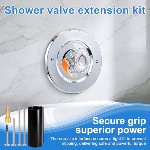 Vayolli Matte Black Shower Extension Kit for Moen Legend & Chateau Series