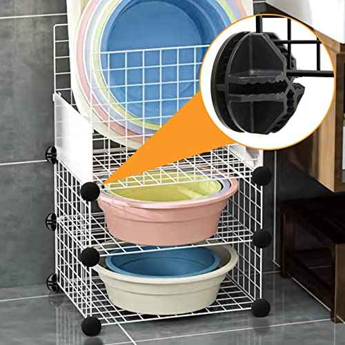 40 Pieces Plastic Storage Cube Connectors Wire Cube Connectors for Modular Closet Storage Organizer and Wire Grid Cube Storage Shelving(Black)