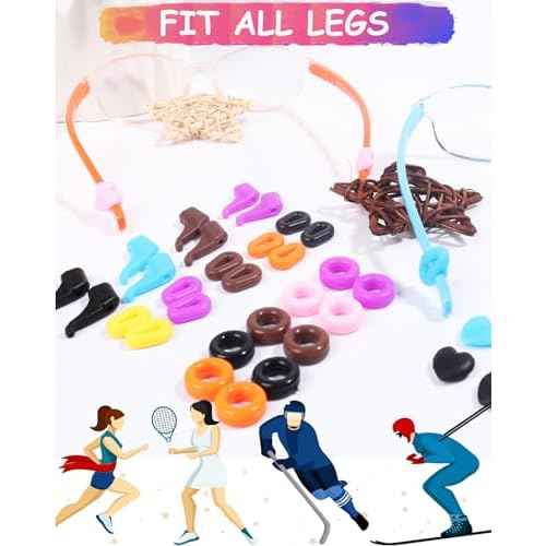 Eye Glasses Ear Grippers,Silicone Eyeglasses Ear Grip Eyewear Retainer-Sports Ear Grips for Glasses Ear Hooks