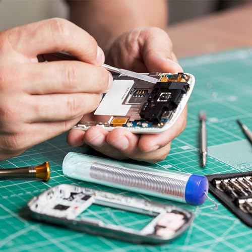 KIKOOD 2pcs Solder Wire 0.8mm Diameter Rosin Core Solder for Electronic Electrical Soldering Components Repair, OF7331-M