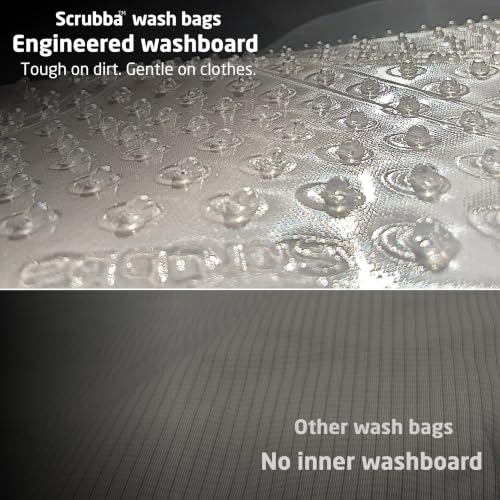 Scrubba Travel Wash Bag - Portable 5 oz Laundry Cleaner with Washboard Technology