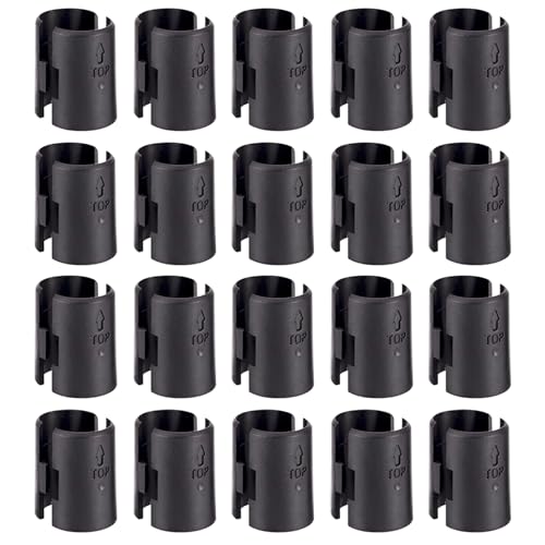 Snnalosses 40 Pack Wire Shelf Clips for 1" Metal Shelving Locking System Replacement