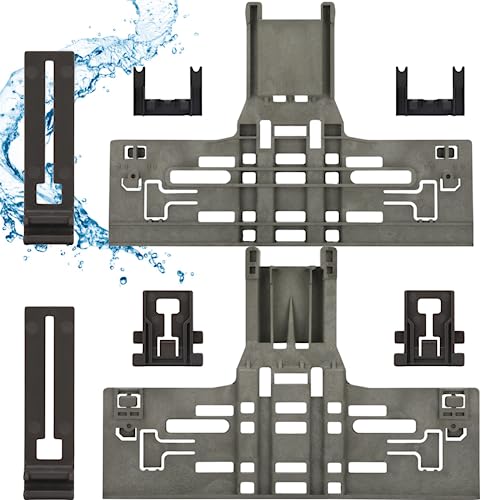 Motico 8-Pack W10546503 Upper Rack Adjuster Kit with W10195840, W10195839 & W10250160 for KitchenAid/Whirlpool Dishwashers