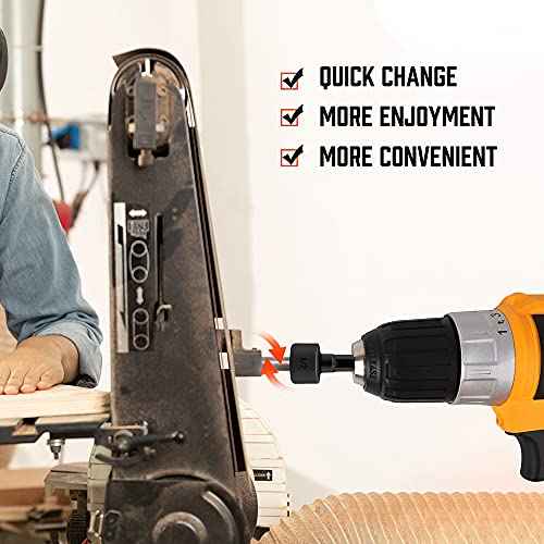 HORUSDY 22-Piece Power Nut Driver Set for Impact Drill, SAE and Metric, 1/4¡± Nut Driver Hex Keys, Hex Head Drill Bit Set