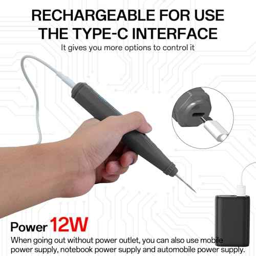 BK210 Soldering Iron Kit, 3200mAh Wireless Electric Soldering Iron Pen with Precision Soldering Tip (C210), LED Digital Display,Auto-Hibernation, for Precision Repair of Electronic Products (BK210)