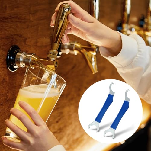 2-Pack Beer Tap Wrench, Stainless Steel Faucet Tool for Keg Coupler & Tower Maintenance