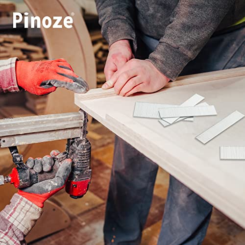 PINOZE 5000-Count 18 Gauge Galvanized Brad Nails Assortment - 5 Sizes for Nailing Projects