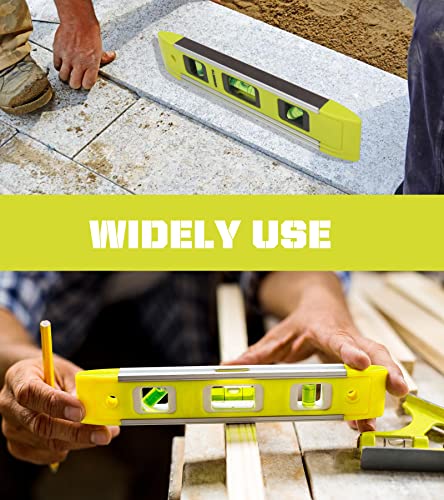 Level & Tool Magnetic Aluminum Reinforced Torpedo Level 9" Green (1PCS) - DIFFLIFE