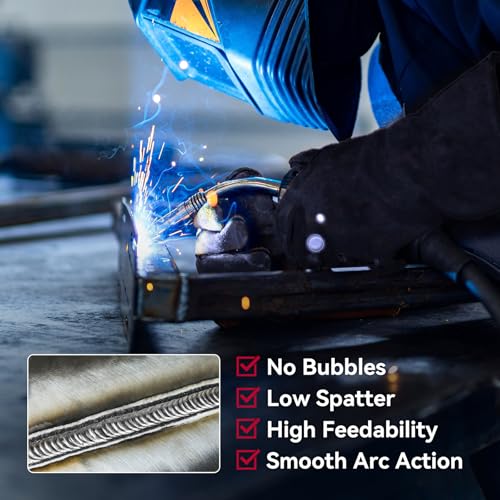 ARCCAPTAIN Flux Core Welding Wire .030¡° & .035" E71T-GS Mig Welding Wire 2-Pound Spool Gasless Mild Carbon Steel Compatible With Lincoln Miller Forney Harbor Welder