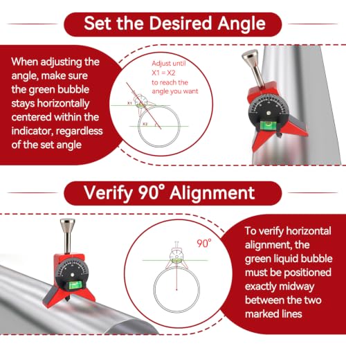 Pipe Center Finder, Flange Wizard Finder Fitting Tools to Measure