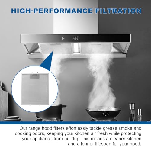 ENKTIK 12" x 10.5" Range Hood Filter Replacement W10169961A (2 Pack) for Whirlpool & More