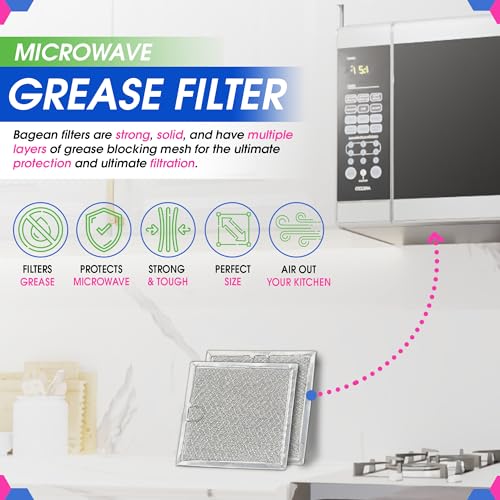 Bagean 2-Pack Microwave Filter 6.81 x 6.34 in Fits GE WB02X11534