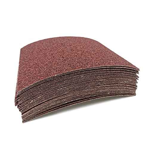 1/4 Sheet Sandpaper 4.5 x 5.5 Inch, Wet Dry Sand Paper, 30Pcs Sanding Sheets for Palm Sanders Hand Sanding Blocks on Woodworking, Metal, Primers, Automotive Paint, Detail Polishing (60 Grit)