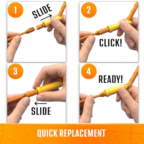 FlexiSnake Drain Weasel Refill 10 Pack for Hair & Clog Removal, Reusable Handle Compatible