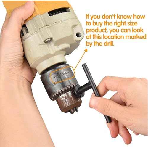 Drill Chuck Key Wrench, 6 Sizes Drill Press Clamping Wrench Chuck Press Wrench Key