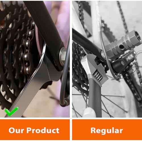 Super-Thin Open End Wrench, 3mm Ultra Thin Open End Wrenches SAE 1/2" x 9/16" Chrome Vanadium Steel Wrench for Tight Spots Repair