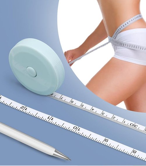 3 Pack Mini Retractable Tape Measure，60 inch/150 cm，Flexible, Pocket Size, Dual Sided for Body Measuring