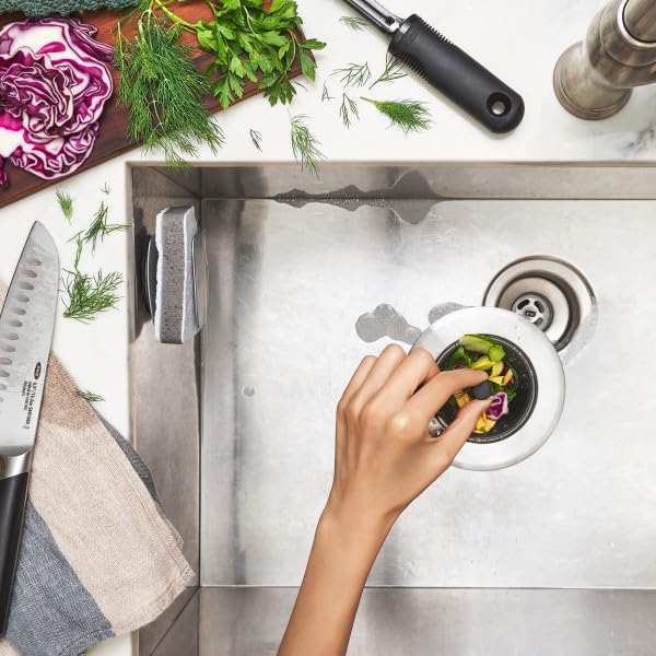 OXO Good Grips Silicone Sink Drain Strainer - Kitchen Sink Stopper & Debris Trap