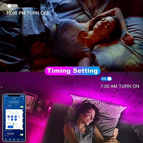 dalattin 200ft LED Strip Lights for Bedroom & Decor with App & Remote Control