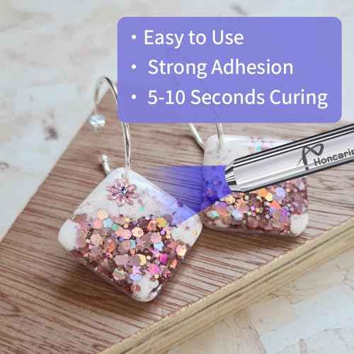 UV Resin Kit with Light, Fast Drying Beginner-Friendly Kit, Bonding & Repairing in Seconds, 30g/1oz Clear UV Glue with UV Penlight for Resin, Plastic, Glass, Acrylic