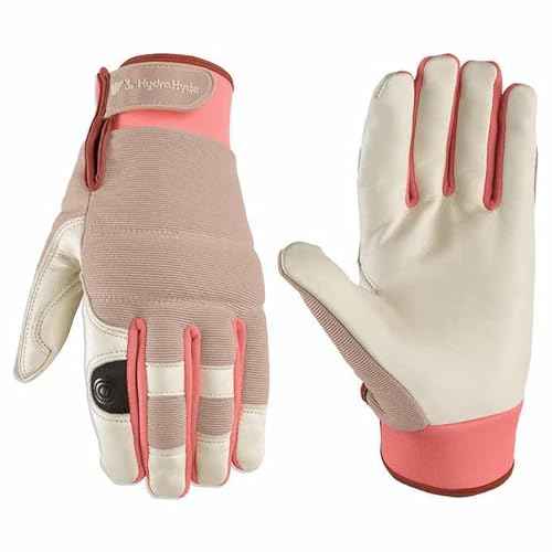Wells Lamont Women's HydraHyde Leather Work Gloves 2 Pair Pack Medium Water Resistant Breathable Durable