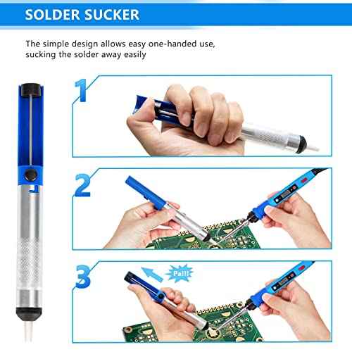 Soldering Iron Kit, 80W 110V Upgraded Digital Electric Solder Irons, with LCD Display, 39-in-1 Adjustable Temperature Welding Tool for Metal, Jewelry Electrical Repairs, DIY
