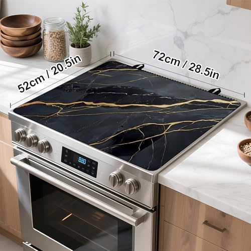 Stove Cover 28x20 in - Non-Slip Silicone Cooktop Protector for Gas & Electric Stoves