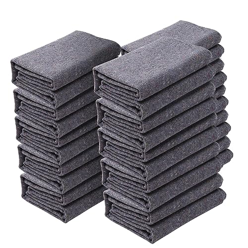 VEVOR Moving Blankets, 72" x 54", 21 lbs/dz Weight, 12 Packs, Professional Recycled Cotton Packing Blanket, Large Heavy Duty Shipping Mover Pads Perfect for Protecting Furniture, Floors, Appliances