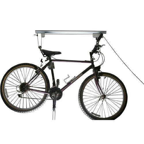 RAD Cycle Products Rail Mount Bike and Ladder Lift for Your Garage or Workshop Holds up to 75 Pounds No Mounting Board Needed