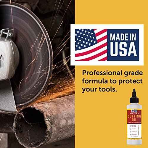 Thread Cutting Oil for Drilling Metal - Precision Machine Cutting Fluid for Metal Drilling & Milling - Drill Bit Oil - Tapping Fluid - Made in USA - 8oz