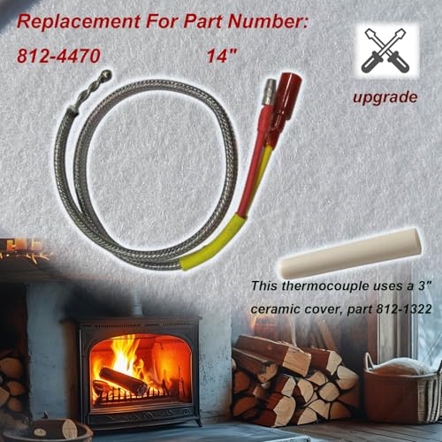 Replacement Thermocouple 812-4470 with Protection Tube Bundle Kit for Castile Contour Mt Vernon