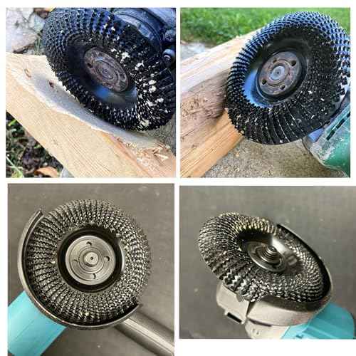 Wood Carving Disc 4 Inch,Wood Stump Grinder,Angle Grinding Wheel with 7/8¡±Arbor for Wood Carving, Shaping, Working,Tree Stump Remover