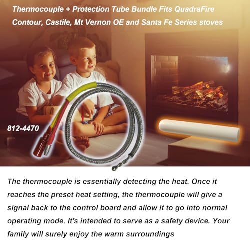 Replacement Thermocouple 812-4470 with Protection Tube Bundle Kit for Castile Contour Mt Vernon