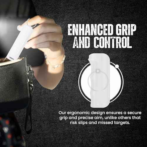 Police Magnum Keychain Pepper Spray Flip Top Safety 1 Pack 1/2oz - Maximum Heat Strength OC with Dye- Tactical Small Compact Case Holder- for Women & Men's Self Defense- Made in The USA