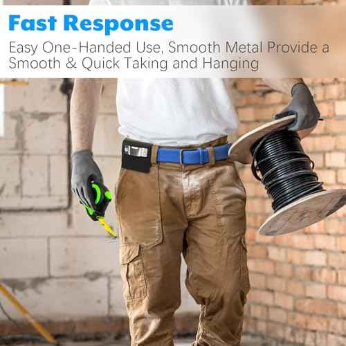 Tape Measure Holder for Belt, Heavy Duty Low-Profile Tape Measure Belt Clip for Tapes Measure, Drills, Fits up to 3" Tool Belt